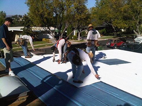 Self-Adhered roofing installers